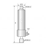 یکنواخت کننده جریان سیال دوزینگ پمپ Accumulator Pulsation Damper