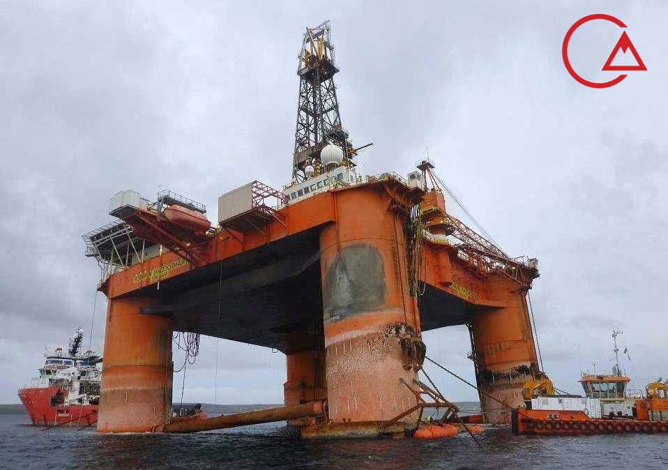 Floating Oil Drilling rig structure